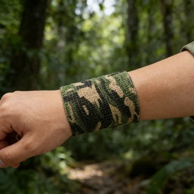 6/12 rolls of camouflage self-adhesive tape, non-woven cohesive bandage wraps, pet bandages, camouflage camouflage tape sport