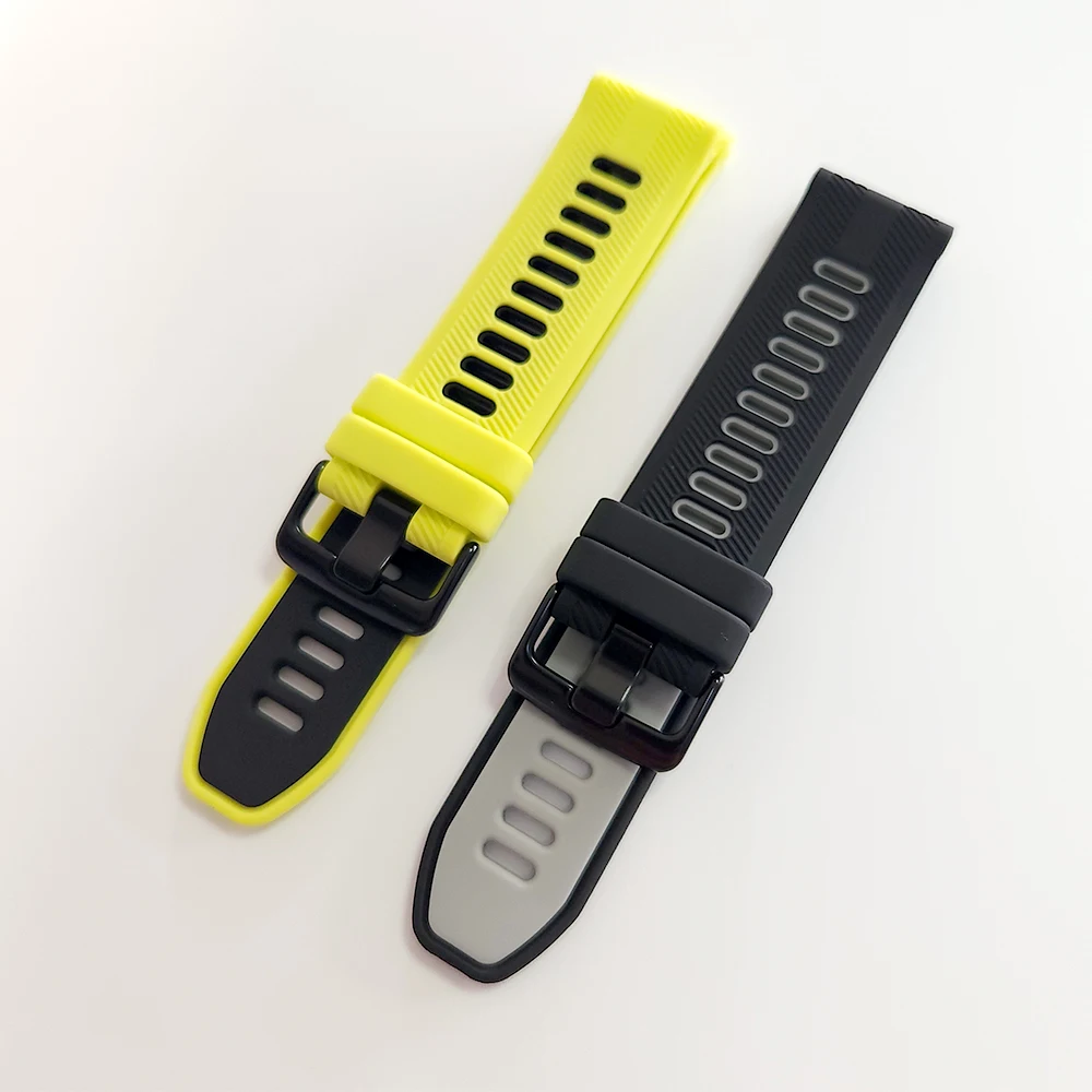 Replacement Watch Band For Garmin Forerunner 965 955 Solar 945 935 745 22mm Two Tone Sports Silicone Strap Bracelet Accessories