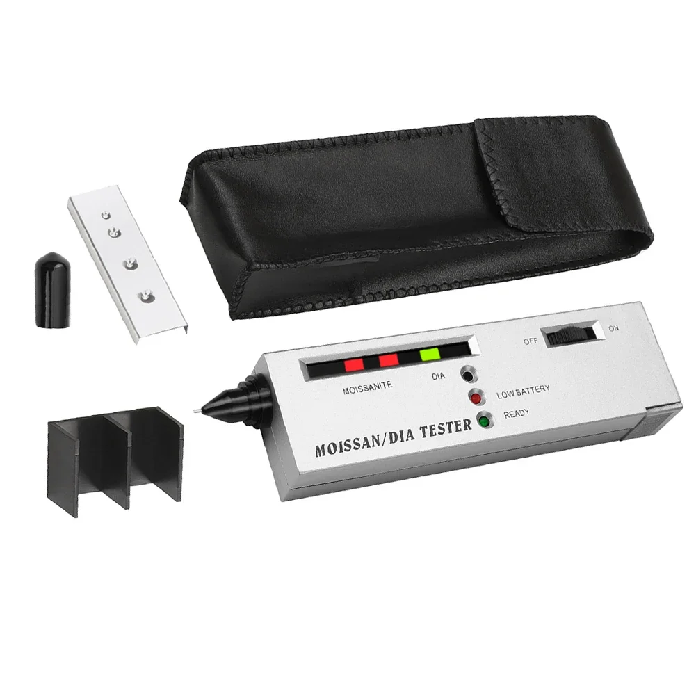 

Портативный тестер твердости моассанита с ЖК-дисплеем и светодиодным индикатором для точного определения драгоценных камней