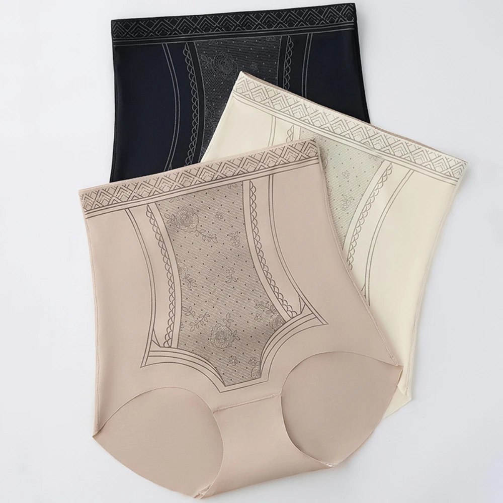 Faja moldeadora de cuerpo posparto de cintura alta, ropa interior moldeadora de algodón con entrepierna sin costuras, bragas de entrenamiento de cintura, ropa interior con Control de barriga para mujer