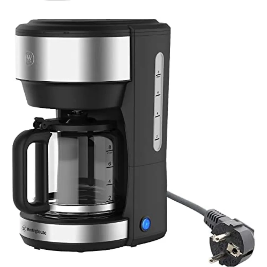 

220 volts Coffee Maker with Permanent Filter and Hot Plate - 6 to 10cup - Stainless Steel NOT FOR USE IN USA