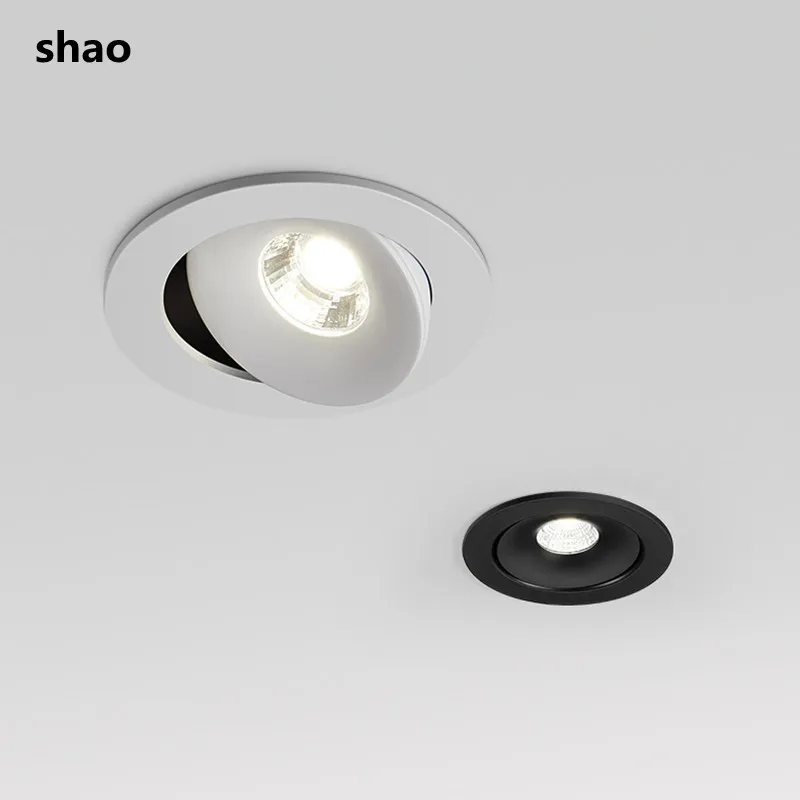 

Dimmable Recessed LED Downlights 360 Degree Rotation Adjustable 7W 9W 12W 15W 18W COB Ceiling Lamp Spot Light For Home Lighting