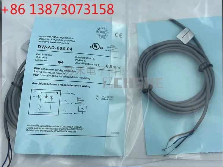 

Мини-бесконтактный переключатель DW-AS-603-M5 DW-AD-403-04-290 Индуктивный резьбовой датчик 24 В