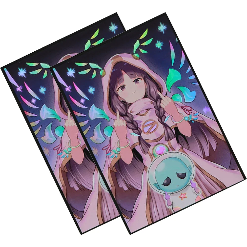 50pcs 63x90mm Anime Card Sleeves Japanese Size Board Game Trading Waterproof Card Protector for YGO Card Birthday Present