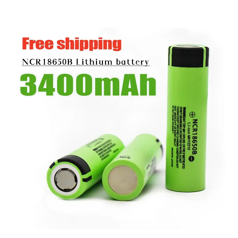 

2025-100% NEW EST Original 18650 Battery NCR18650B 3.7V 3400mah 18650 Lithium Rechargeable Battery for Flashlight Batteries