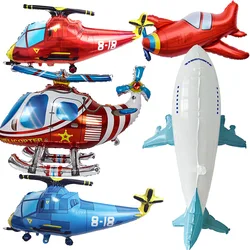 Fighter Balloon Boy Airplane Birthday Party Helicopter Plane Balloon Aircraft Balloon for Aviator Themed Birthday Party Decor