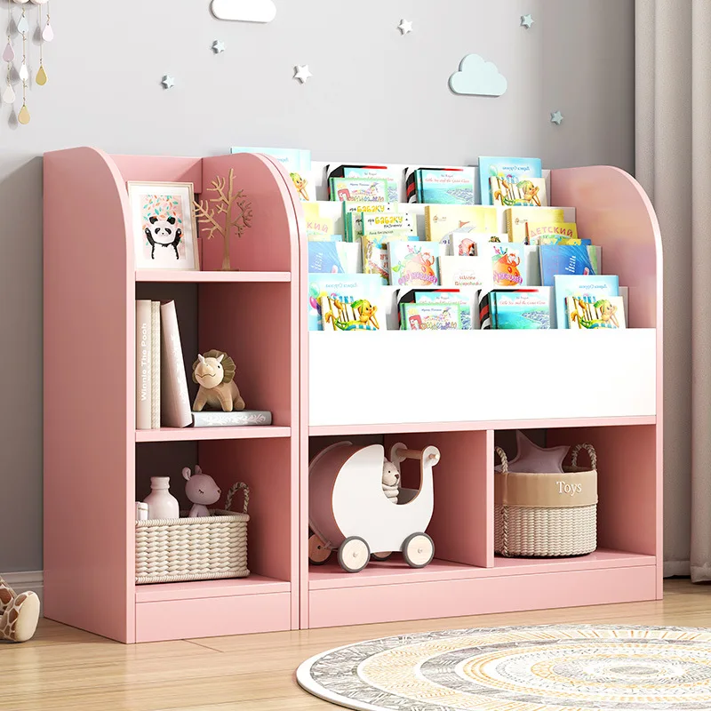 Scaffale da pavimento per bambini Semplice scaffale per giocattoli per la casa del bambino Soggiorno Camera da letto Piccola libreria Mueble Organizador Juguetes