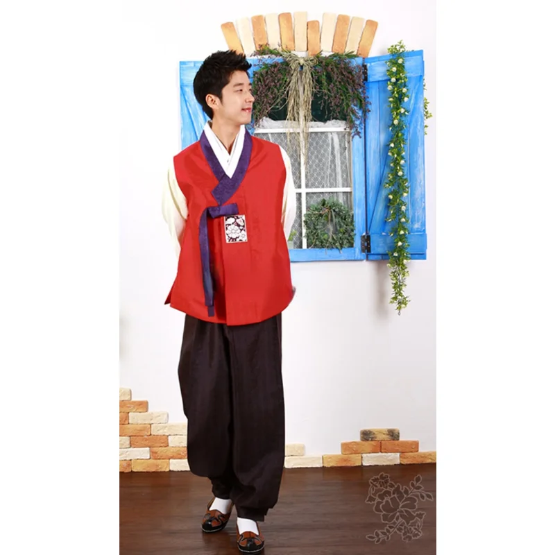 Men's Hanbok Korea Imported Hanbok Fabric Groom Wedding Hanbok Men's Hanbok New Hanbok Stage Performance Clothing