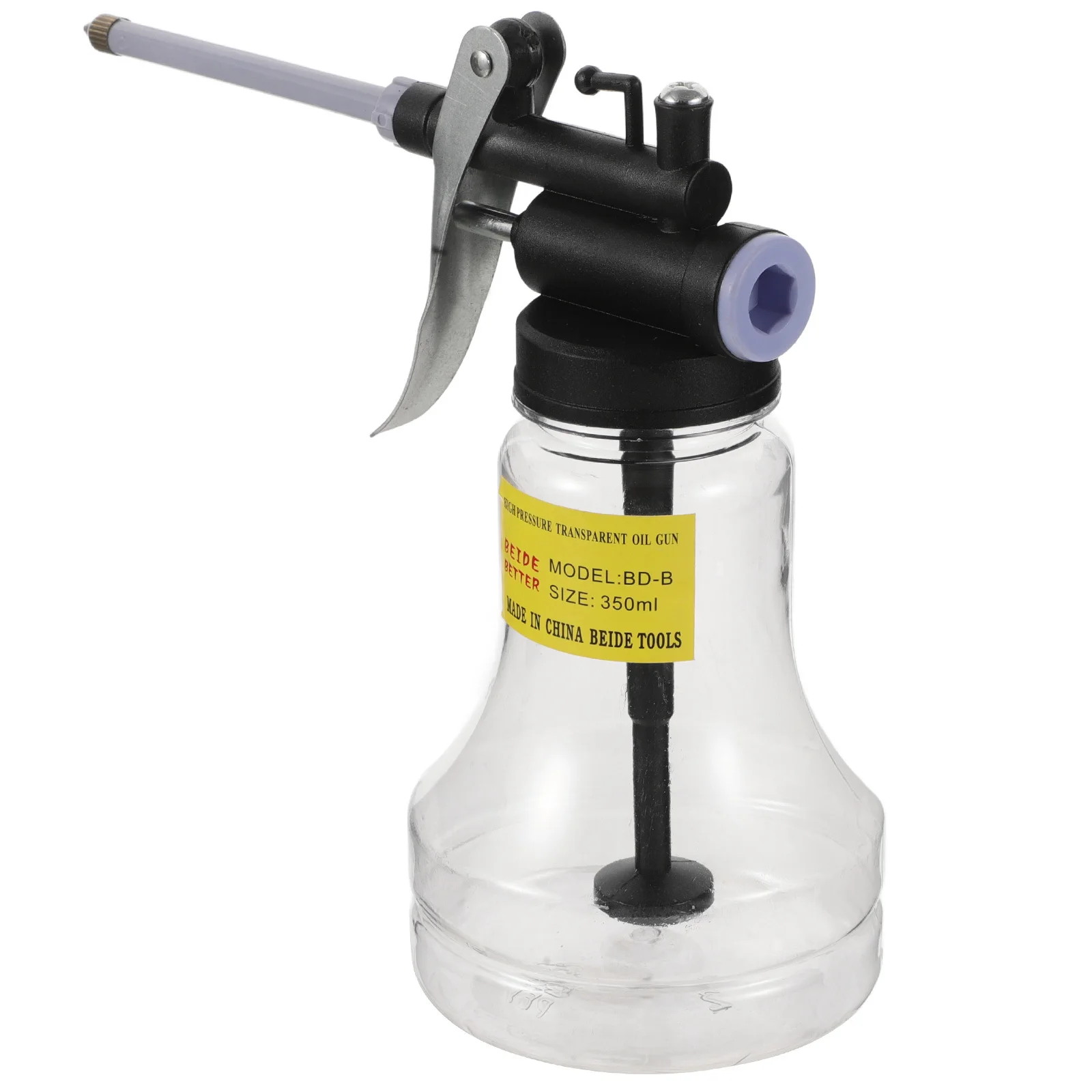 

350ml Manual Pump Oiler Oil Can High Pressure Spray Oiler Can Durable Plastic Lubrication Oil Dispenser for Automotive Repair