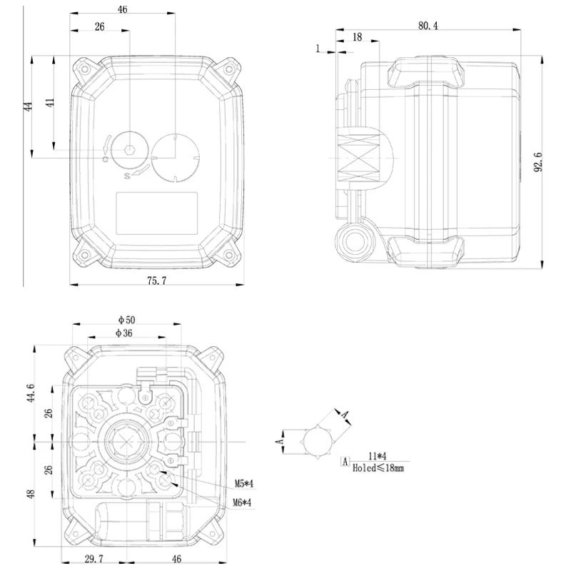 Imagem -06 - Analógico Atuador Modulador Proporcional Válvula Atuador Conexão Face Iso5211 F03 F05 05v010v420ma Flange