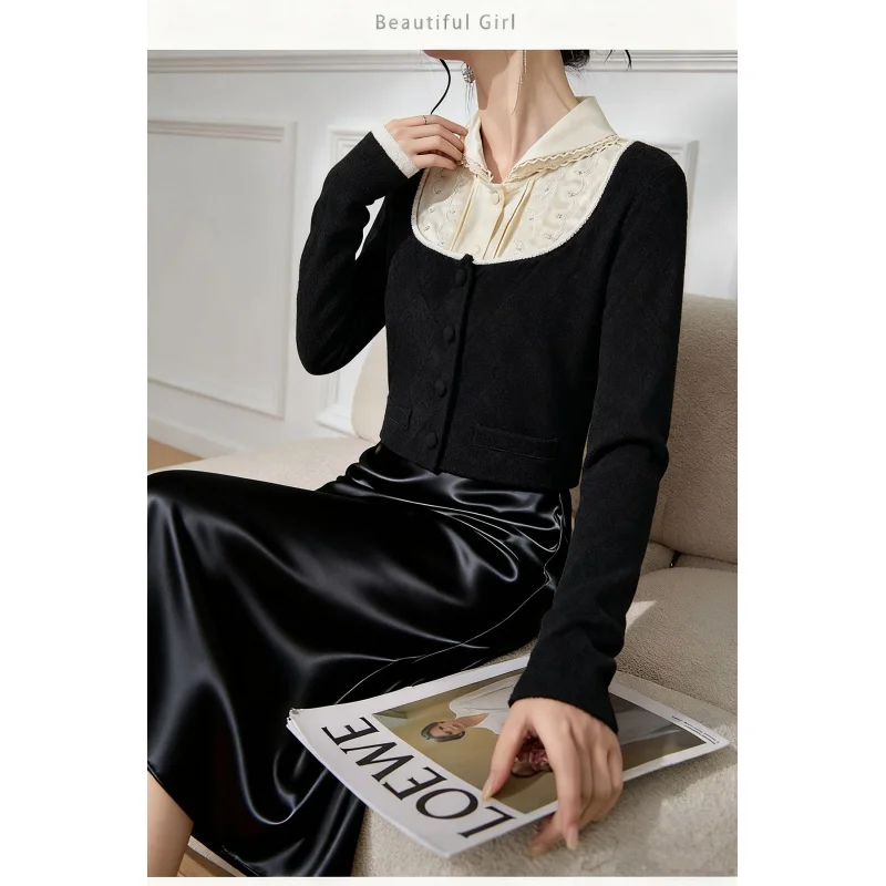 2026 Spring and Autumn New Style Three-Dimensional Floral Loose Knit Cardigan Sweater Coat Women 6