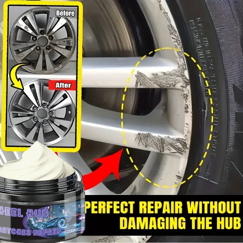 30G Alloy Wheel Hub Scratch Repair Cream Auto Car Wheel Restoration Perfect Repair without Damage Traceless Oxidation