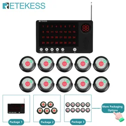 RETEKESS Caregiver Pager Wireless Nurse Calling System TH107 Screen Receiver TH010 Call Buttons For Hospital Clinic Nursing Home