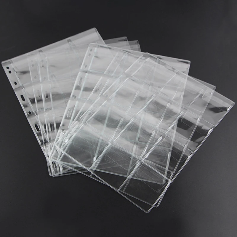 9/12 شبكة كلاسيكية حامل العملات المعدنية البلاستيكية ورقة تخزين جمع الألبوم القضية