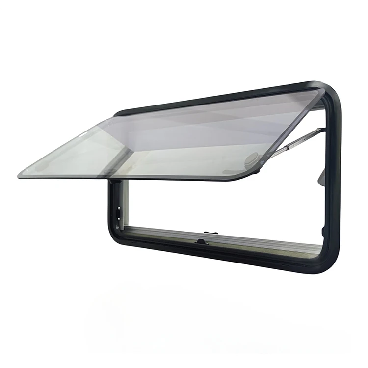 900*550mm RV Top Hinged Car Window with External Push Motor for Camper Van Motorhome and Caravan,Custom sizes