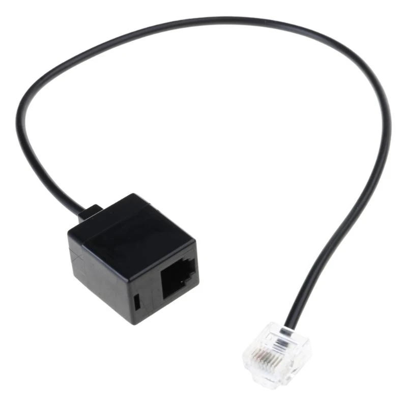 Quick Setups RJ45 To RJ11 Converter Cable, Male Ethernet To Female Adapter Cord Office Equipment Accessories 13.78in