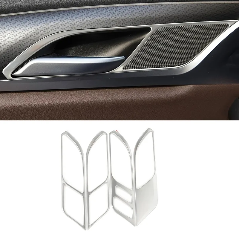 

Car Interior Door Pull Handle Panel Frame Stickers For BMW X3 G01 X4 G02 2019-22 LHD Stainless Steel Accessories Decoration Trim