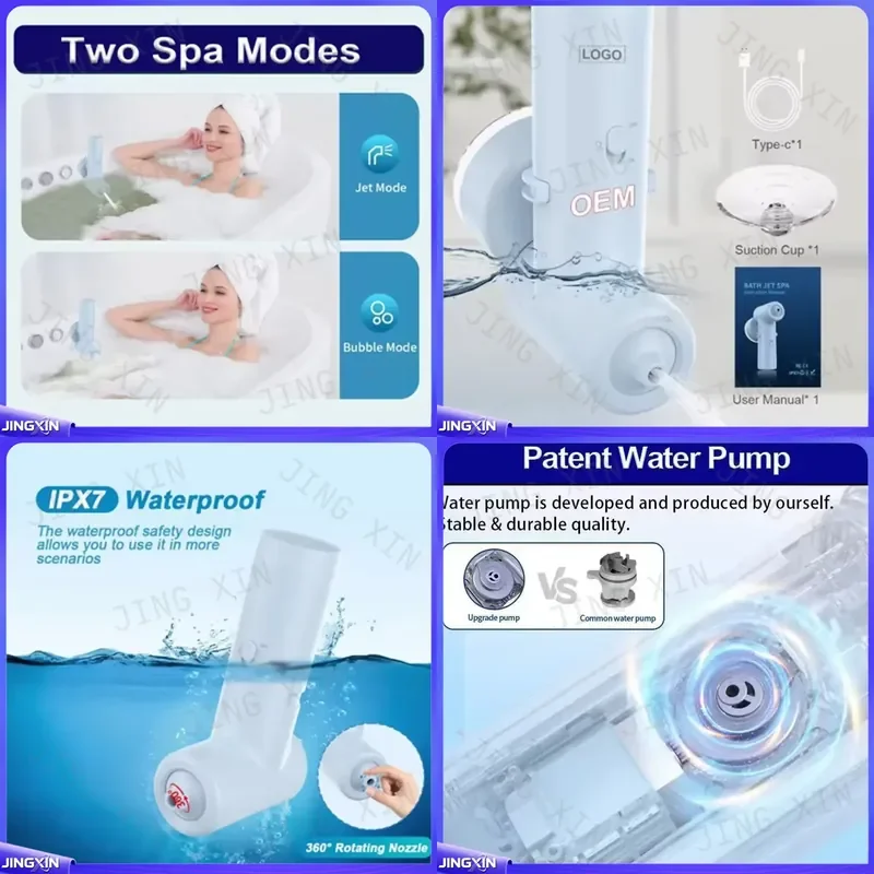 Custom for Home Automatic Bathtub Bubble Maker Sitz Bath Rinsing Device SPA Hydrotherapy Wave Machine Bubble Hydrotherapy