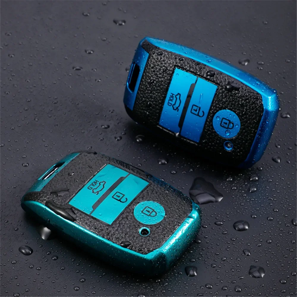 

Suitable for Kia Ceed Rio Rio5 Sportage R K3 KX3 K4 K5 Sorento Cerato Optima TPU leather car intelligent protection key set