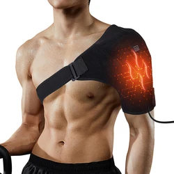 Shoulder Heating Pad Heated Wrap 3 Adjustable Temperature Set Therapy Rotator Cuff Shoulder Pain Relief Electric USB Wrap Band