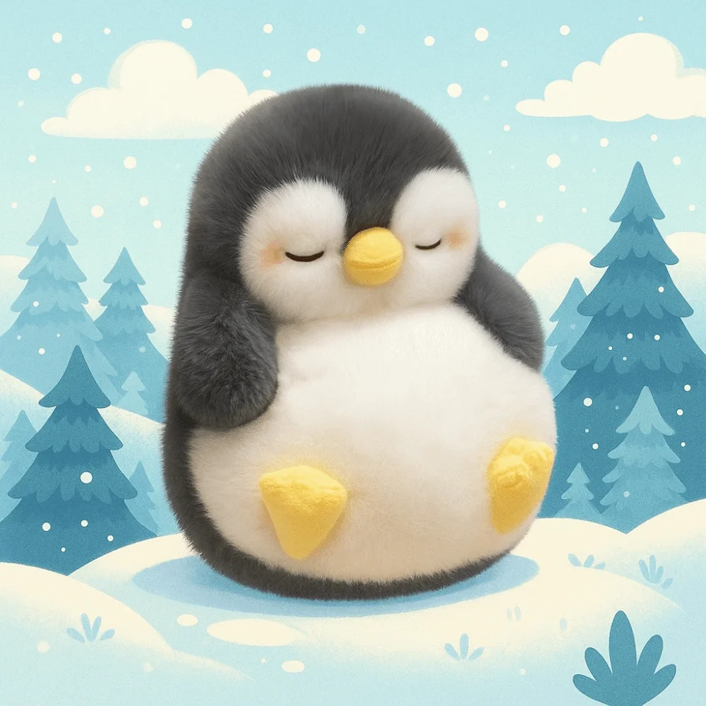 ตุ๊กตาเพนกวินนุ่มนิ่มน่ารัก ของเล่นตุ๊กตาเพนกวินการ์ตูนนุ่มนิ่ม น่ารัก ชวนฝัน ของขวัญวันเกิด