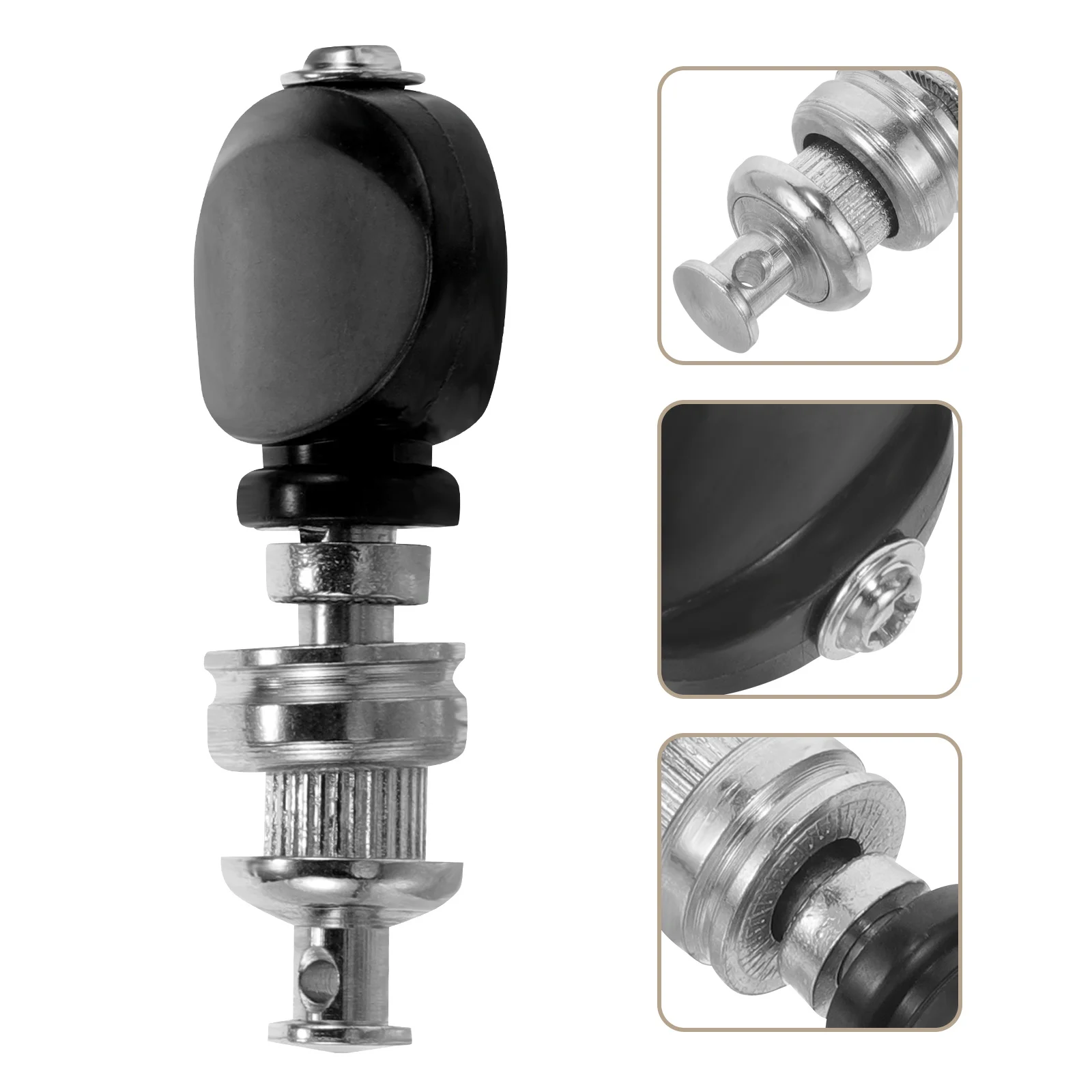 

4Pcs Ukulele Strings Tuning Pegs Sturdy Black Handle Universal Tuners Small Ukulele Tuners Instrument Parts