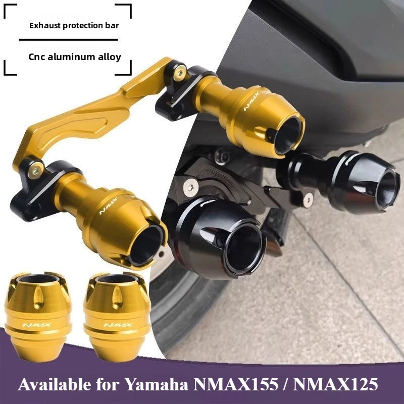 

For Yamaha NMAX155 NMAX125 accessories Front Fork Wheel Fall Muffler Pipe Frame Protection Frame Slider Anti Crash Protector