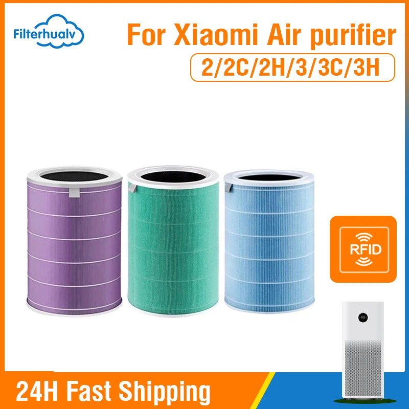 Replacement Air Filter For Xiaomi Air Purifier 1 2 2S 2C 2H 3 3C 3H Xiaomi Mi Air Filters with Activated Carbon Filter