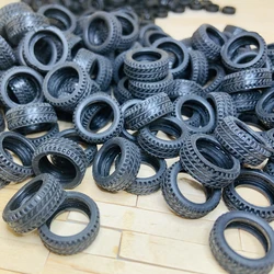 1/32 Scale Car Model Tires Mini Wheel Tyre Replacement Tire Skin DIY Spare Parts for Simulation Vehicles Scene Accessories