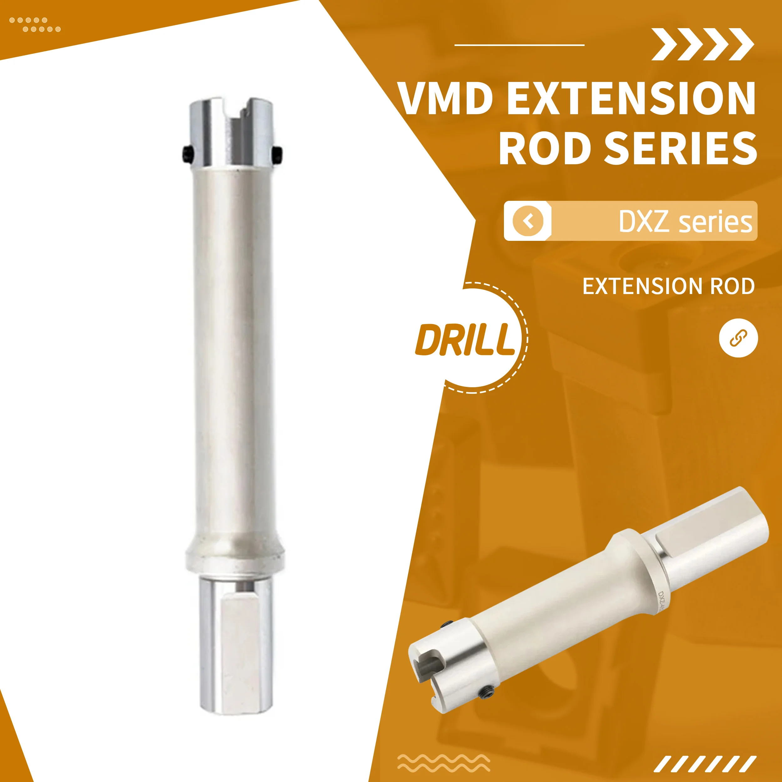 Vmd Joint Lever Estender Rod Dxz Conexão Drilling Bit Tools Holder Broca Conectar Haste de Extensão 100 mm 200 mm 300 mm 400 mm