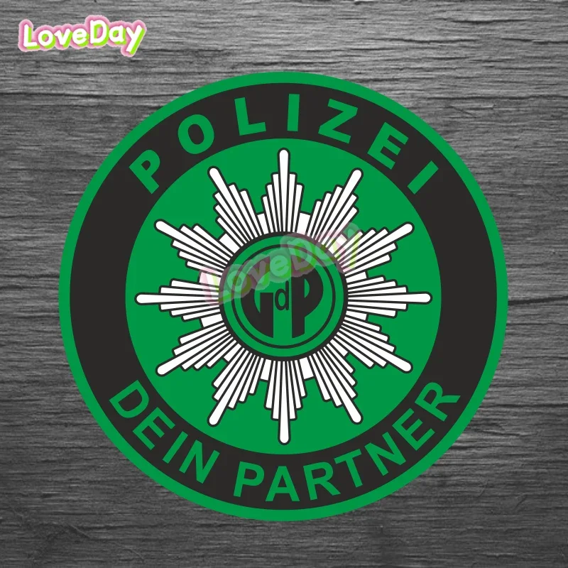 Car Sticker GDP Gewerkschaft Der Polizei Polizeistern Polizei Dein Partner Sticker Personalized Vinyl Waterproof Sticker