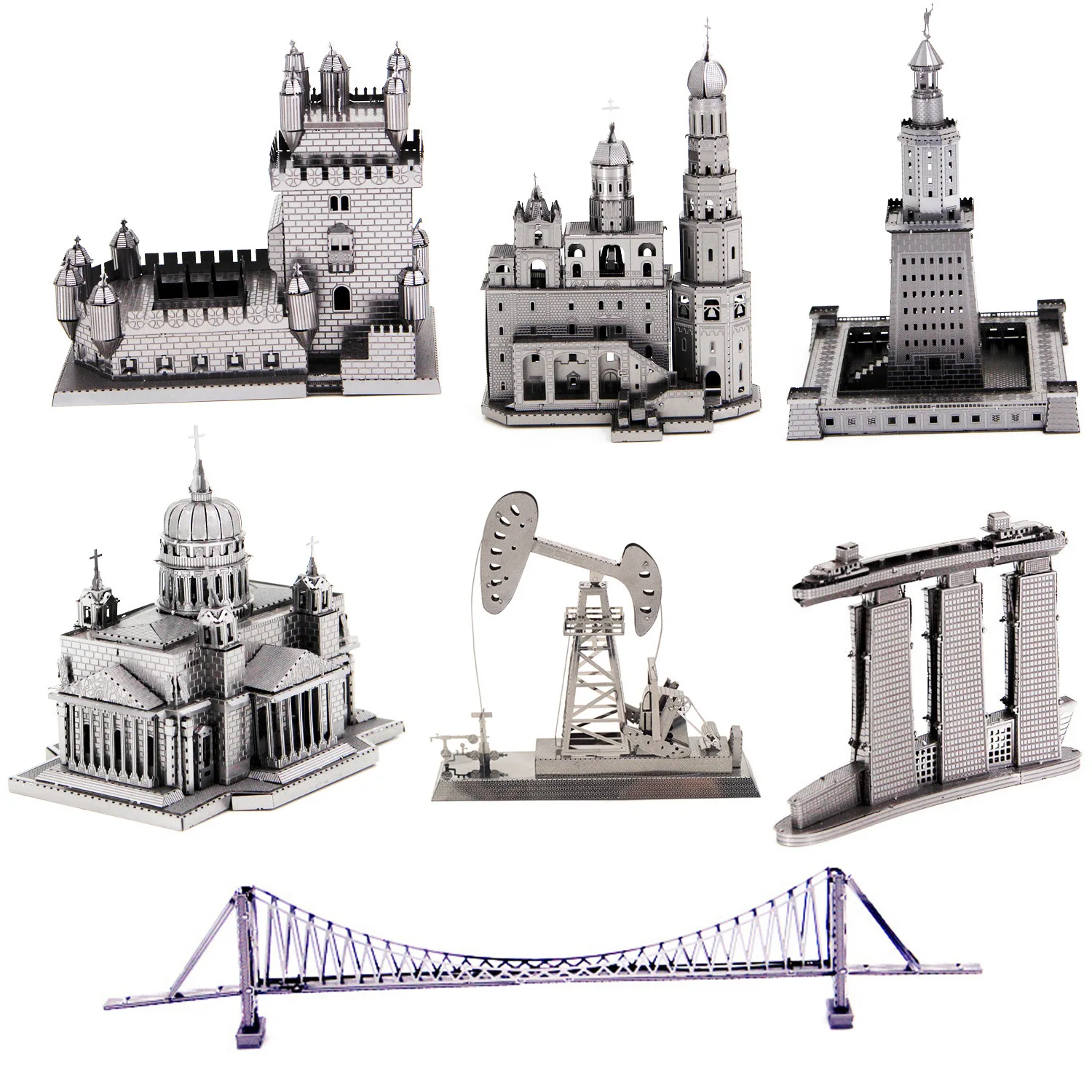 DIY Manual 3D Metal Puzzle Adult Diorama Mosaic Creative Educational Toys Difficult Production