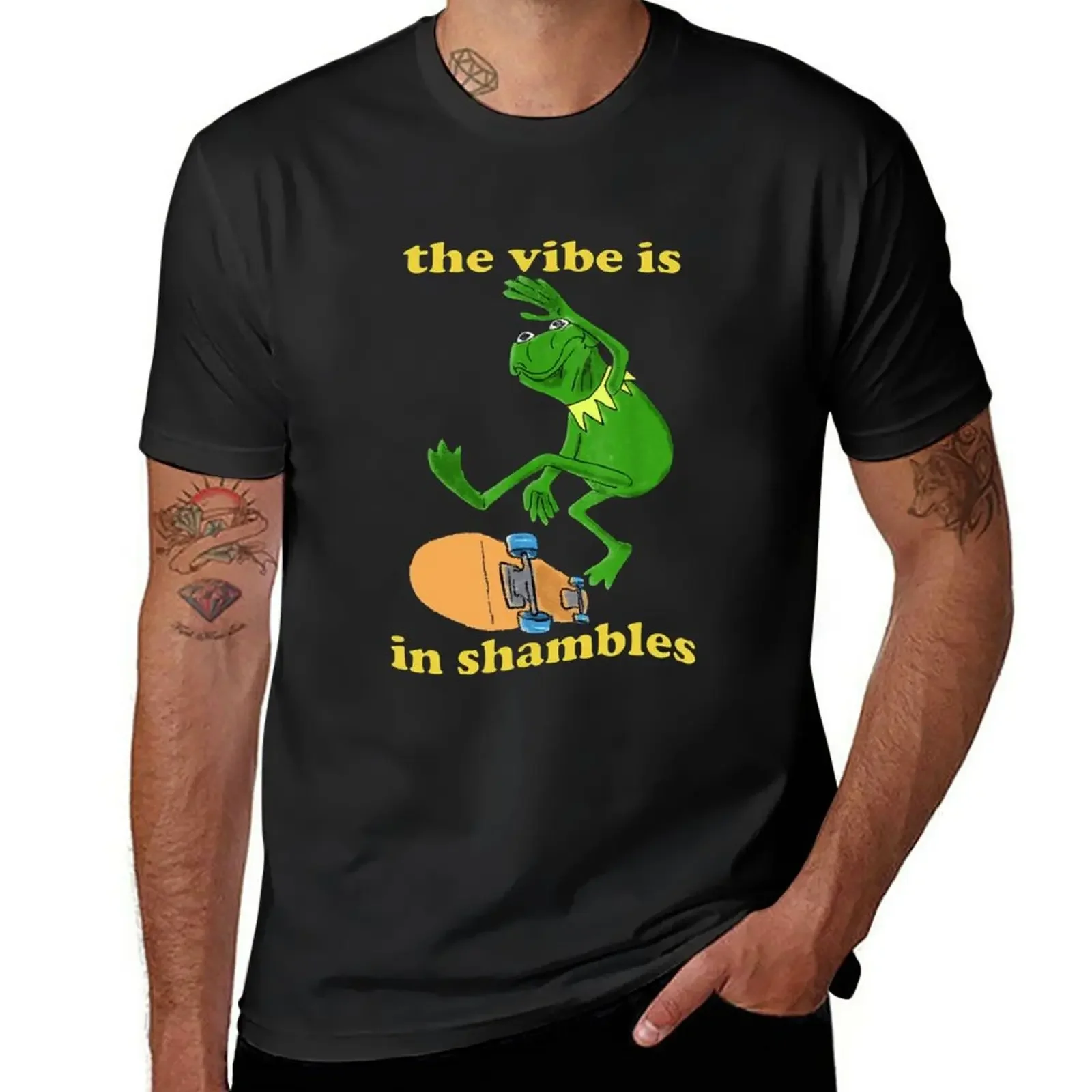 The Vibe Is In Shambles Shirt T-Shirt cotton graphic tees graphics blue archive mens clothes