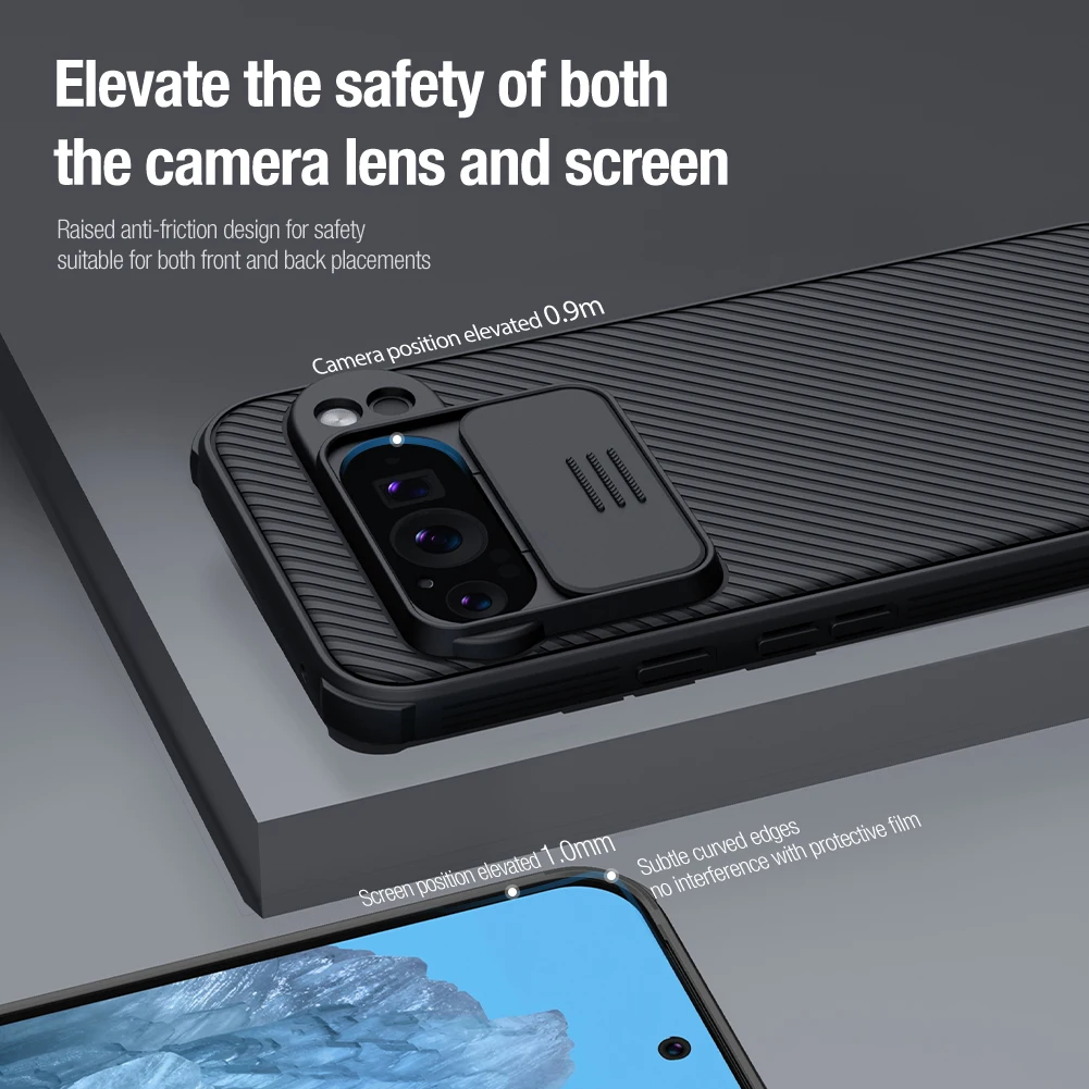 Nillkin For Google Pixel 8 Pro/Pixel 9 Pro CamShield Pro Case Lens slide protective airbag phone case TPU+PC protective cover