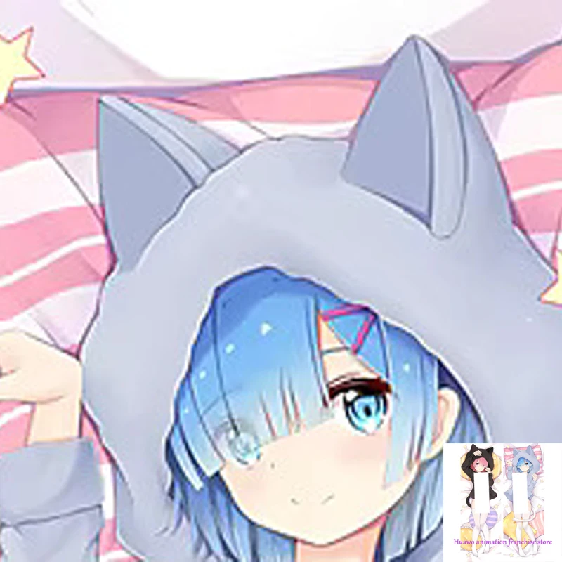 

Anime Dakimakura Pillow Re Zero 2-Side Print Pillowcase Hugging Body Cushion Cover Otaku Waifuristmas Decoration 2023