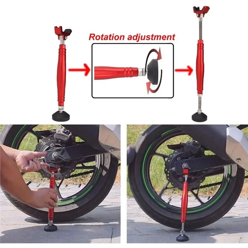 Motorcycle Side Wheel Stand Support Frame Balancer Lift With Brake Lock Hook Universal Motocross Design