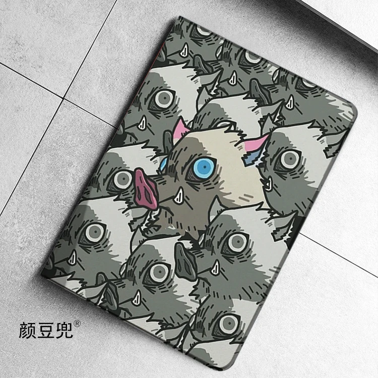 

Hashibira Inosuke Anime PIG For Samsung Galaxy Tab A7 Lite 8.7 2021 Case S9 Plus Tri-fold stand Cover Galaxy Tab S6Lite S8 Plus