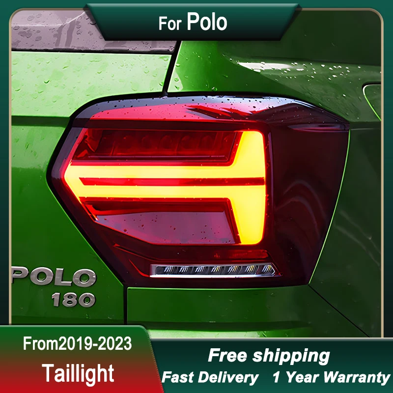 Hot Car Led Tail Lights For Volkswagen VW Polo Plus 19-23 new style full LED Tail Lamp Dynamic Signal Light Tail Lamp Assembly