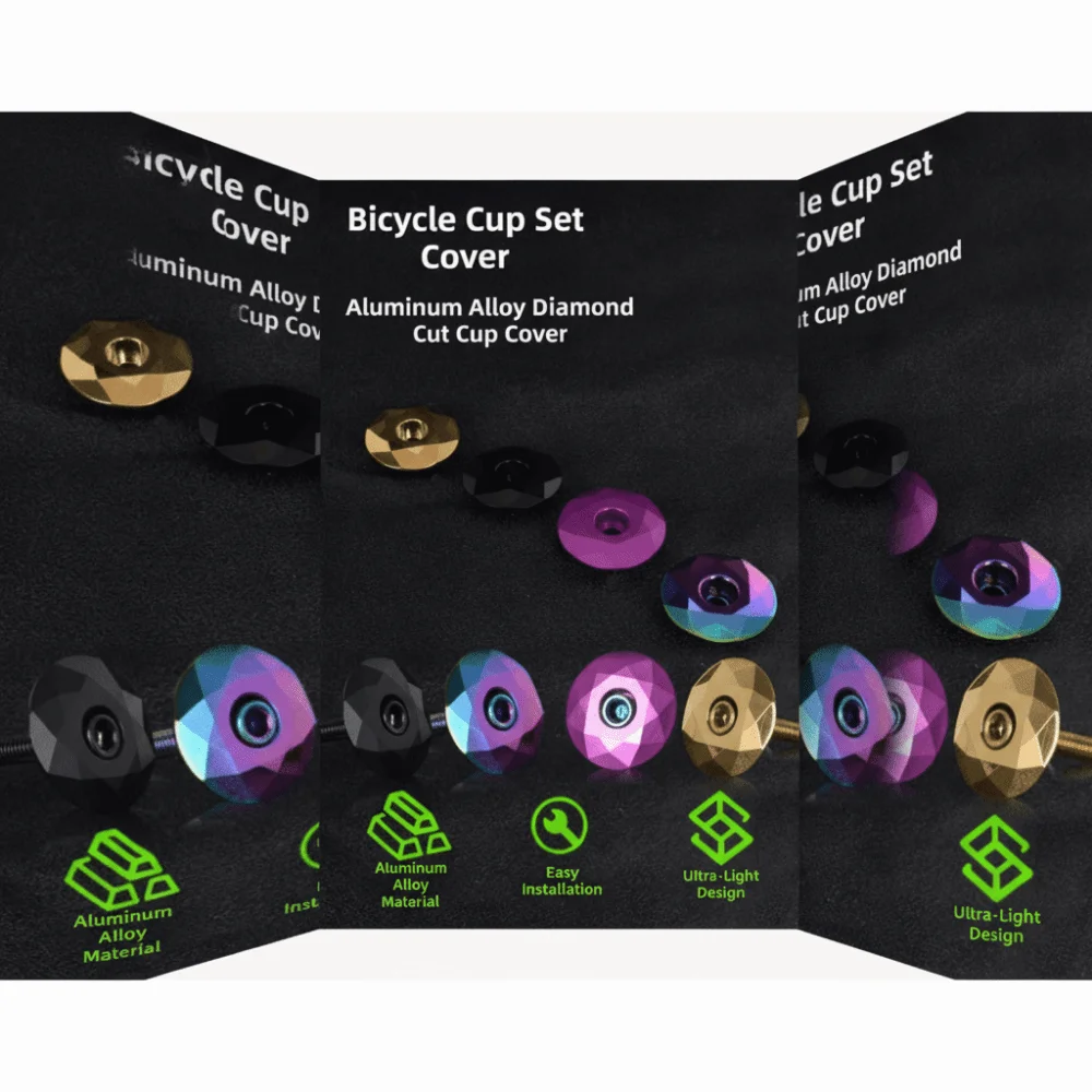 ل 28.6 مللي متر سماعة الدراجة غطاء علوي أجزاء الدراجات الملونة دراجة سماعة الفواصل دراجة من سبائك الألومنيوم اكسسوارات الطريق الدراجة #3