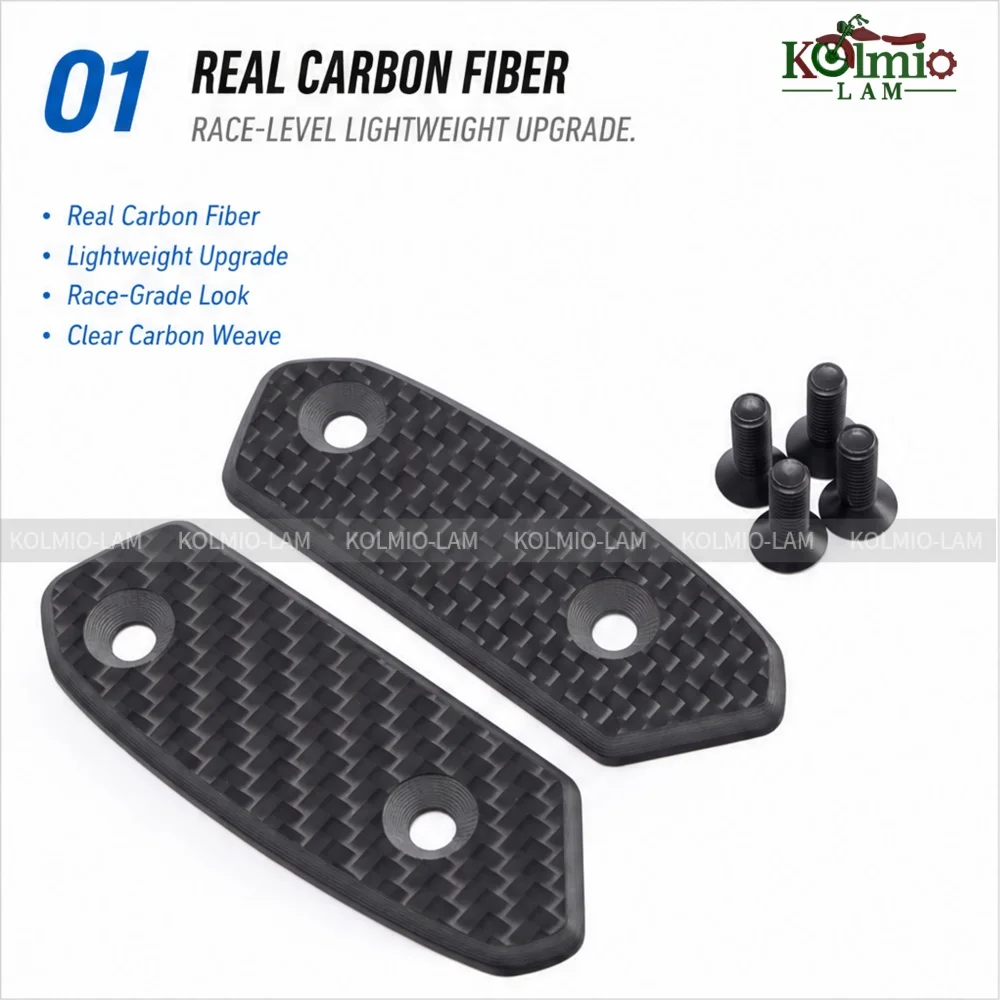 Fit For 2005 - 2026 GSXR1000 GSXR 1000 Carbon Firber Motorcycle Rearview Mirror Block Off Base Plate GSX-R 1000 K9 K17 2016 2017