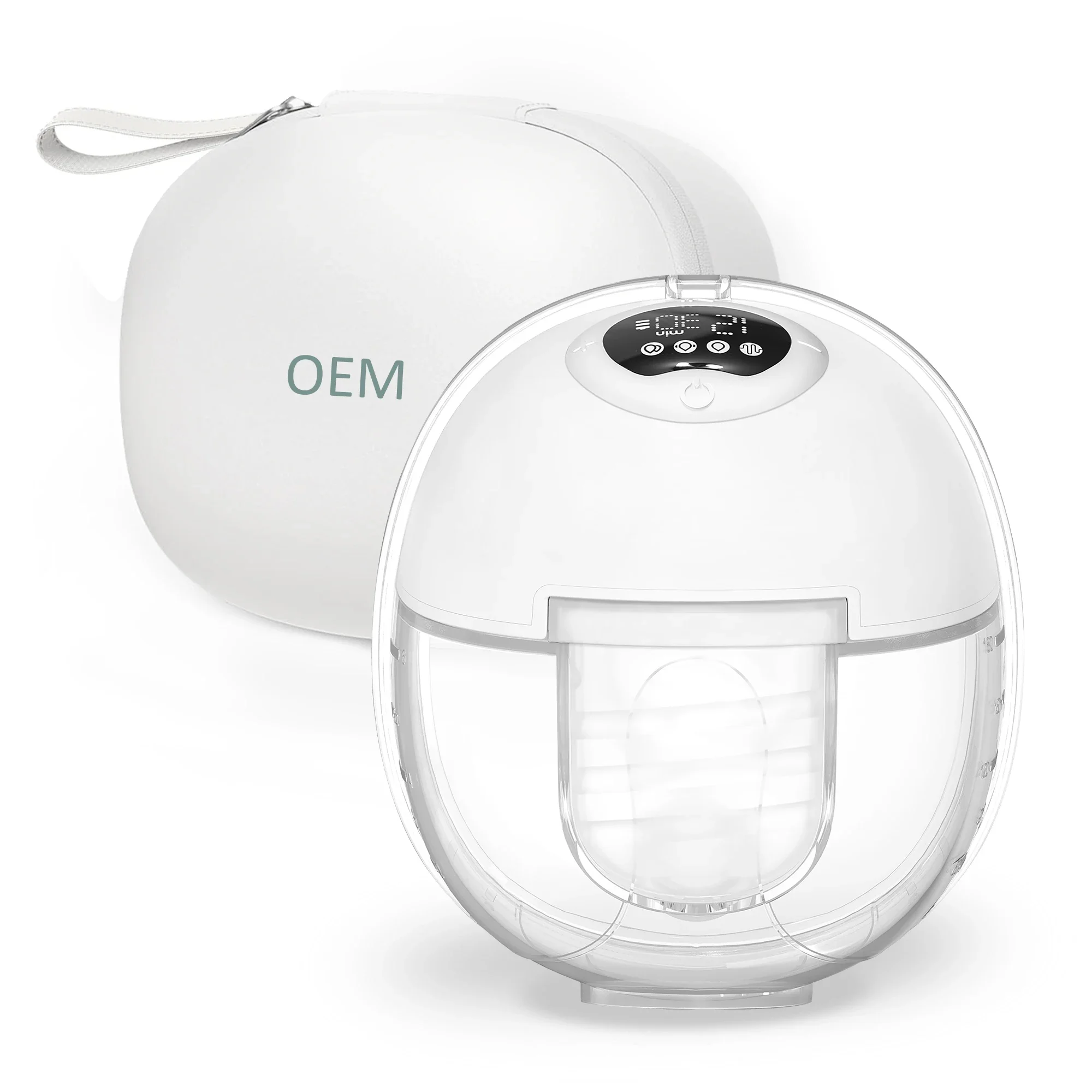 OEM Baby Products 4 Modi 12 Gänge tragbare Milchpumpe mit Aufbewahrungstasche S39 elektrische Milchpumpe