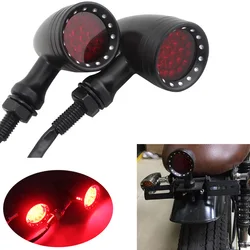 Pair Motorcycle LED Bullet Brake Blinker Turn Signal Tail Light For Harley Davidson XL Sportster 1200 883 Iron