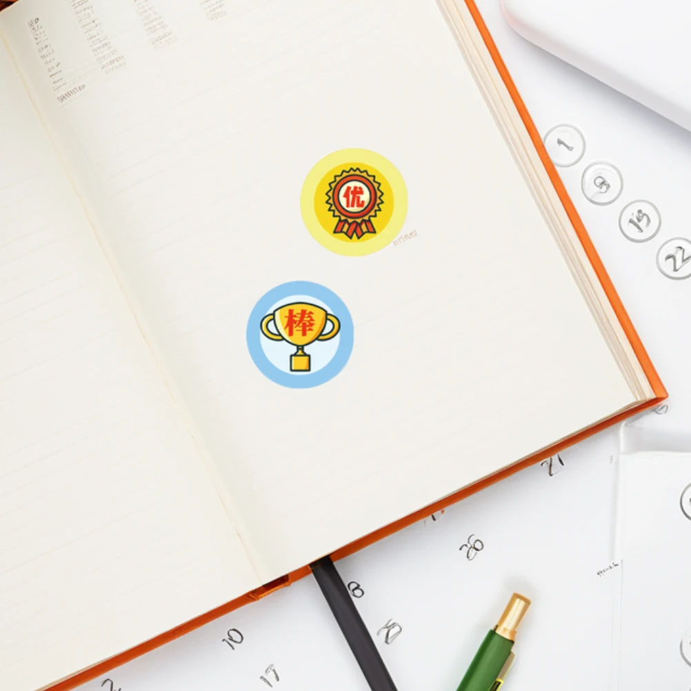 

6 Rolls Reward Stickers Encourage Adhesive Children's Motivational Award Decor Pupils