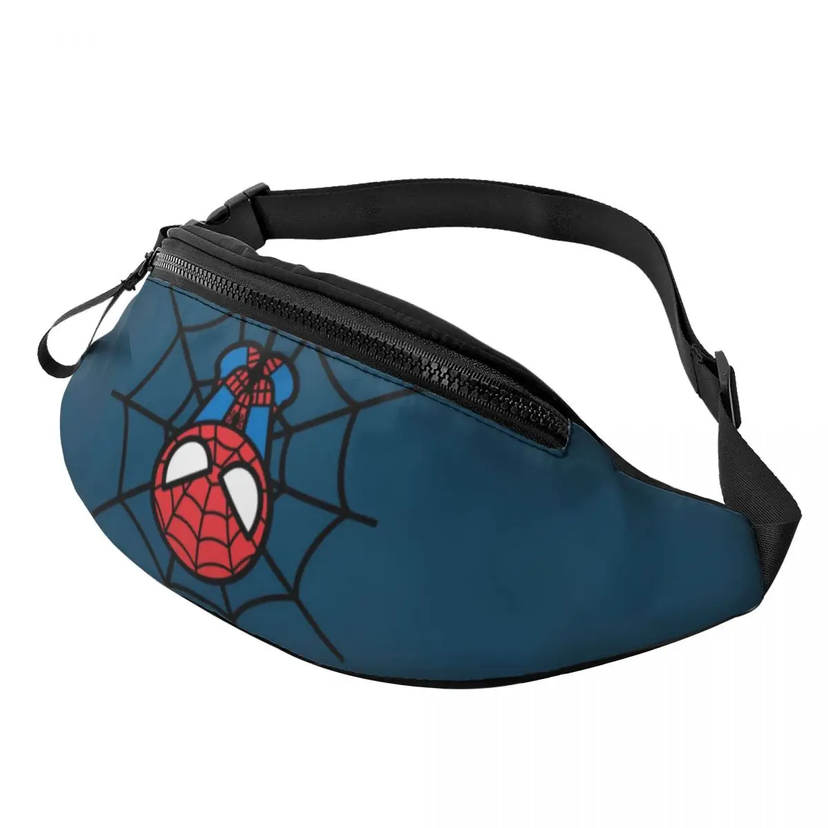 Riñonera personalizada de Spider Man colgante al revés para hombres y mujeres, riñonera cruzada de Spiderman para ciclismo, Camping, bolsa para dinero para teléfono