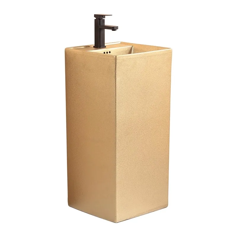 

Керамический уличный умывальник от пола до потолка, двор отеля, балкон, встроенная раковина, умывальник, гальваника, золото