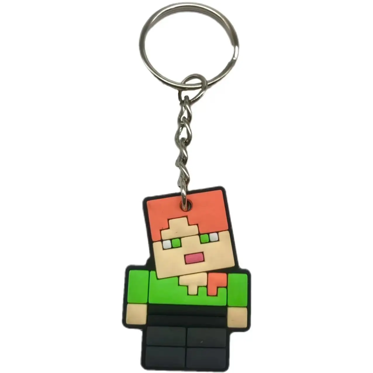 9pcs Minecraft Cartoon Keychain DIY Key Accessories Luggage Accessories Soft Plastic Pendant Gifts
