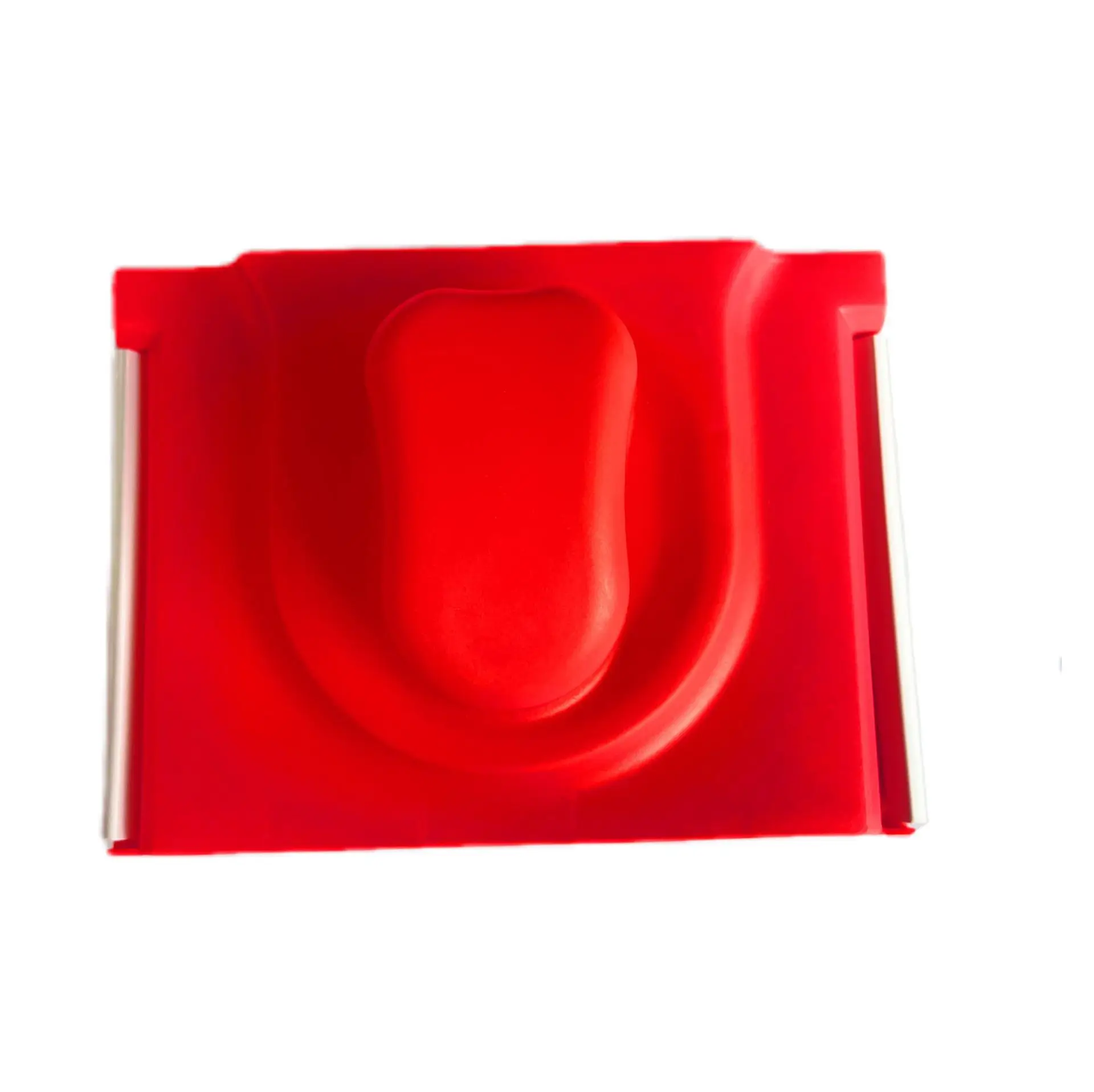 5 Inch Shaped Trim Brush Set 2pcs Red Paintbrush with Nylon Bristles Plastic Handle for Corners Edges and Fine Detailing