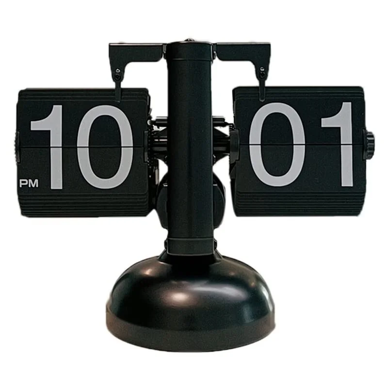 

НОВИНКА-откидные настольные часы, автоматические раскладные часы в стиле ретро, настольные часы, большой номер, домашний офис, школа, отель