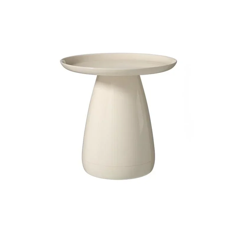 Nordic Cream Wind Coffee Table  Simple Modern Plastic Round Tea Table Creative Side Table  Living Room Furniture