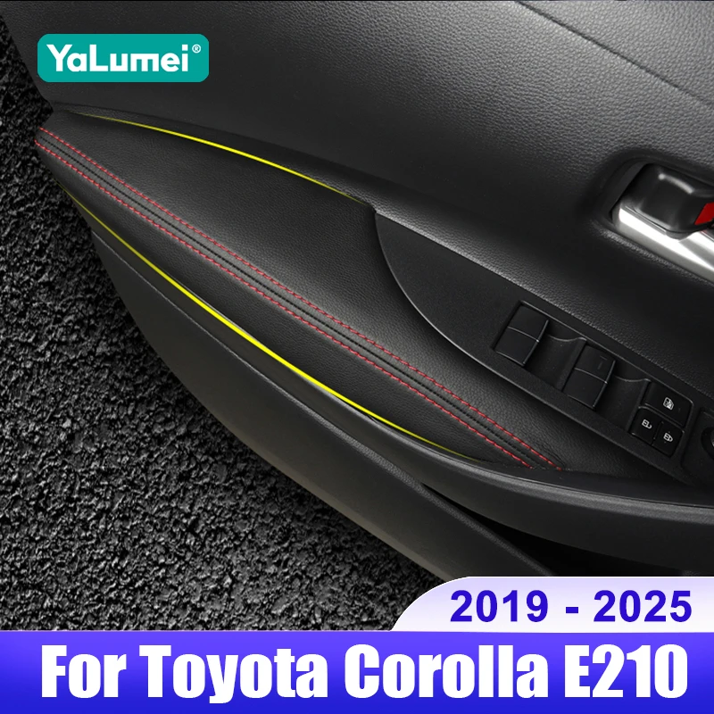

For Toyota Corolla E210 2019 2020 2021 2022 2023 2024 2025 Hybrid Leather Car Door Armrest Holster Cover Pad Accessories